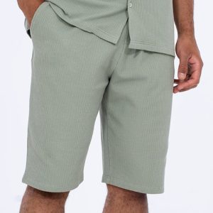 2t Joshua Tall Waffle Shorts (sage)