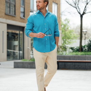 Blue Kabisa Kikoy Shirt