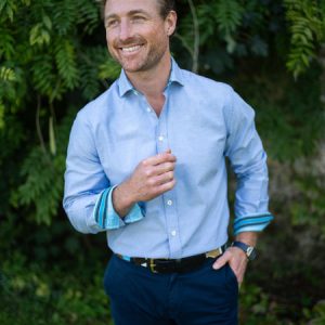 Maji Oxford Shirt - Blue