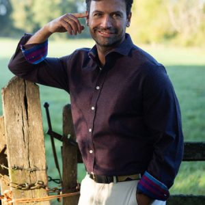 Burgundy Cotton-Cashmere Shirt