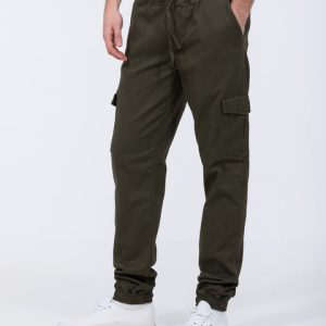 2t Fabio Regular Fit Tall Stretch Cargo Trousers (olive)