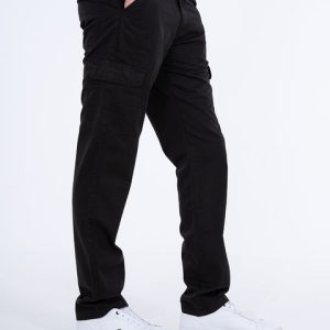 2t Dylan Slim Fit Tall Cargo Trousers (black)