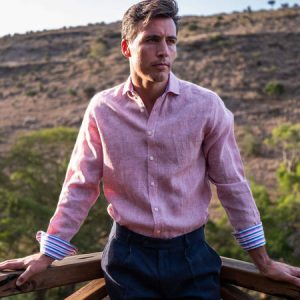 Dusty Pink Linen Shirt
