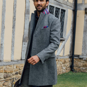 Charcoal-Grey Wool Overcoat