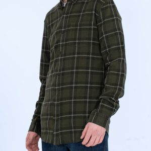 2t Jackson Extra Tall Oxford Shirt (dark green check)