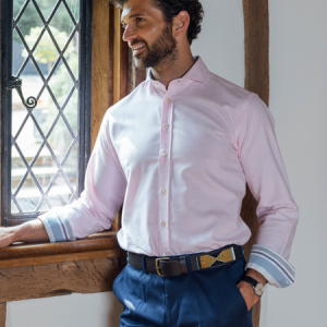 Pink Cotton-Cashmere Shirt