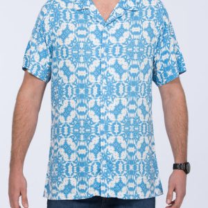 2t Dustin Short Sleeve Tall Revere Shirt (blue)