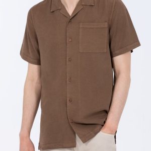 2t Reagan Tall Short Sleeve Revere Shirt (mocha)
