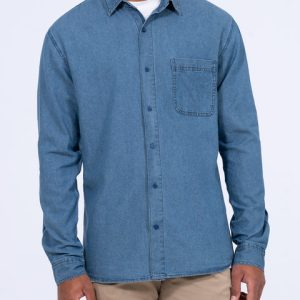 2t Zayne Tall Denim Shirt (mid wash)