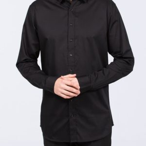 2t Regular Fit Extra Tall Formal Shirt (black)