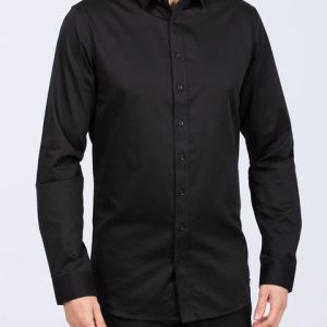2t Slim Fit Extra Tall Formal Shirt (black)