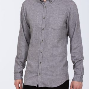 2t Slim Fit Extra Tall Flannel Shirt (silver)