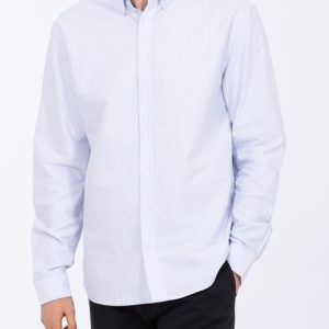 2t Rory Regular Fit Tall Oxford Shirt (blue stripe)