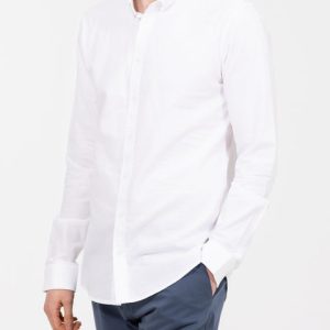 2t Leo Slim Fit Tall Oxford Shirt (white)