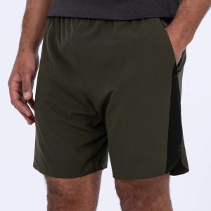 2t Tall Colour Block Training Shorts (khaki)