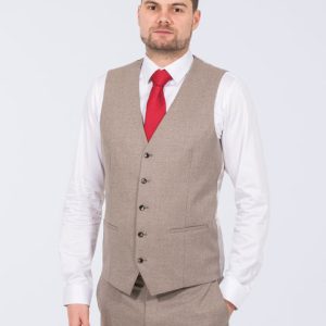 Skopes Jodrell Slim Fit Tall Suit Waistcoat (stone)
