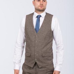 Skopes Jude Slim Fit Tall Suit Waistcoat (fawn)