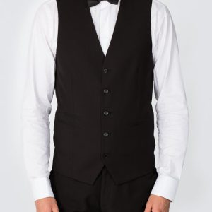 Skopes Slim Fit Tall Dinner Suit Waistcoat (black)