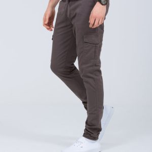 2t Dean Slim Fit Tall Stretch Cargo Trousers (slate grey)