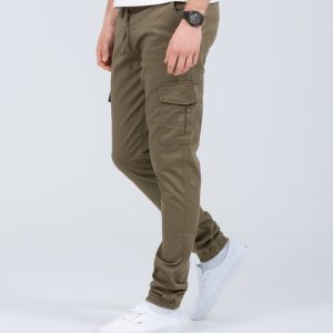 2t Dean Slim Fit Tall Stretch Cargo Trousers (khaki)