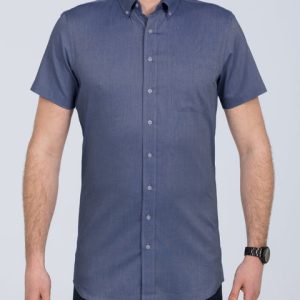 2t Slim Fit Short Sleeve Tall Shirt (mid blue)