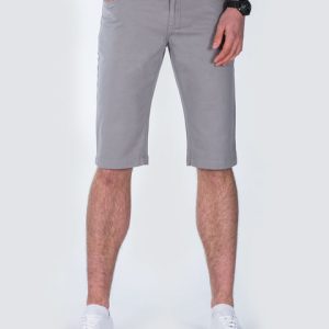 Ed Baxter Slim Fit Stretch Chino Shorts (grey)