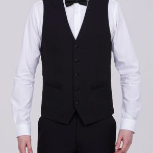 Skopes Cavendish Regular Fit Tall Dinner Waistcoat (black)